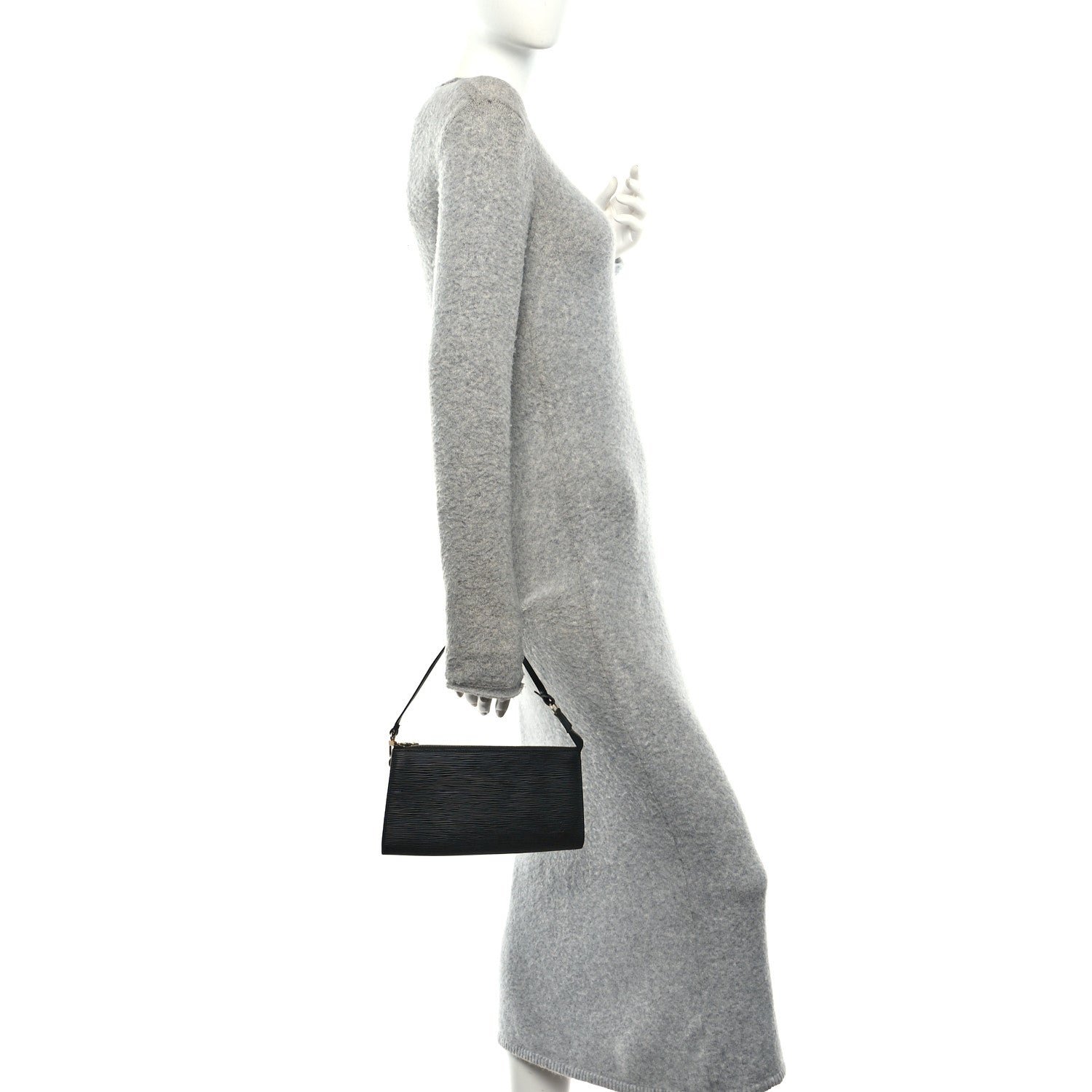 Louis Vuitton Epi Pochette Accessories 24 Black