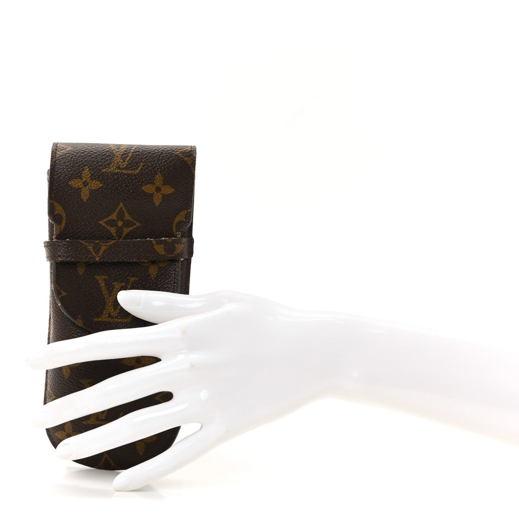Louis Vuitton Monogram Glasses Sunglasses Case w Flap