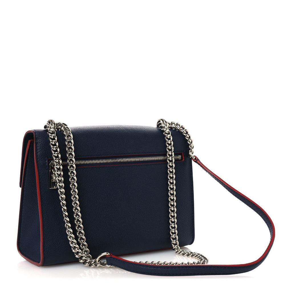 Louis Vuitton Soft Calfskin Mylockme Chain Bag BB Marine Rouge