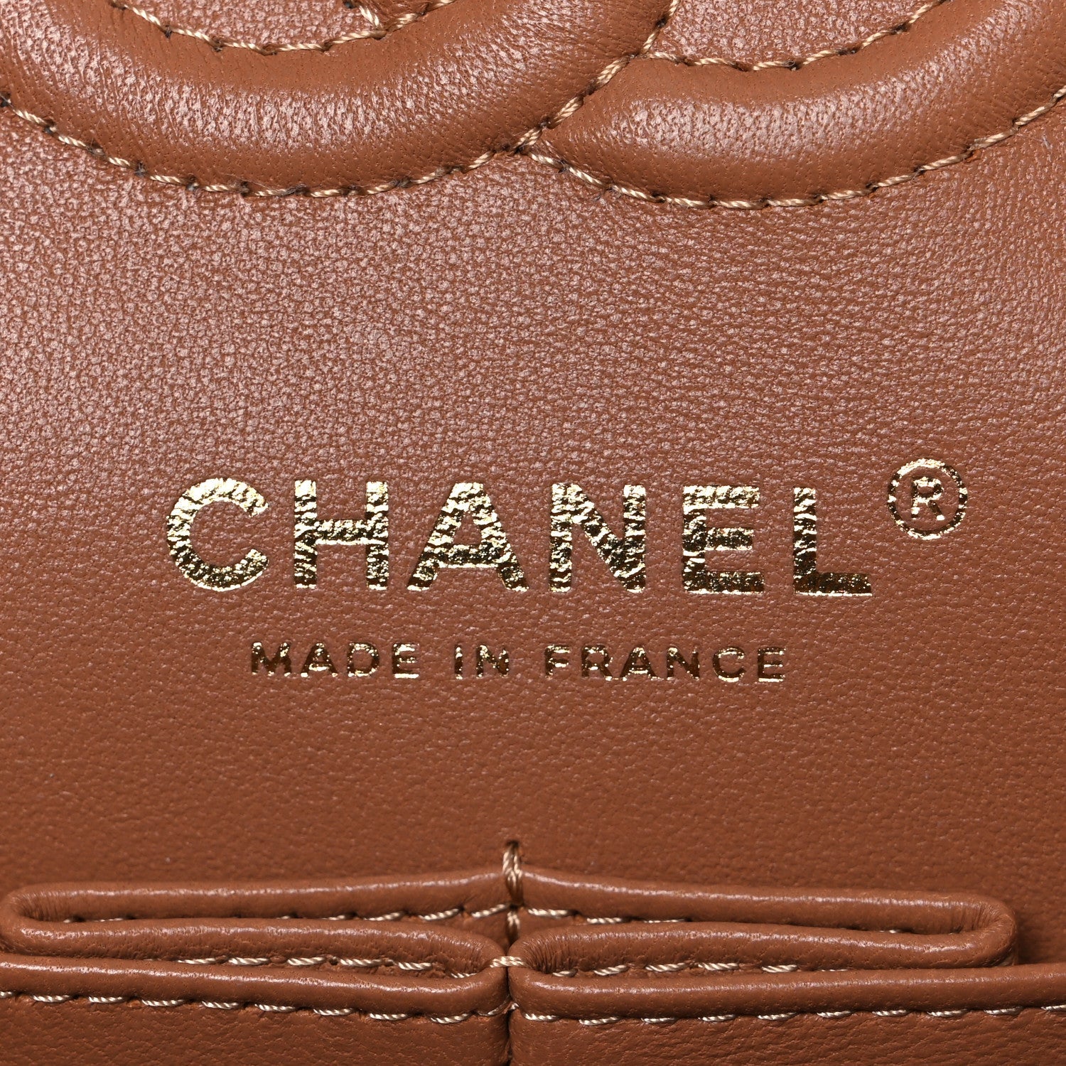 Chanel Lambskin Quilted Small Double Flap Brown
