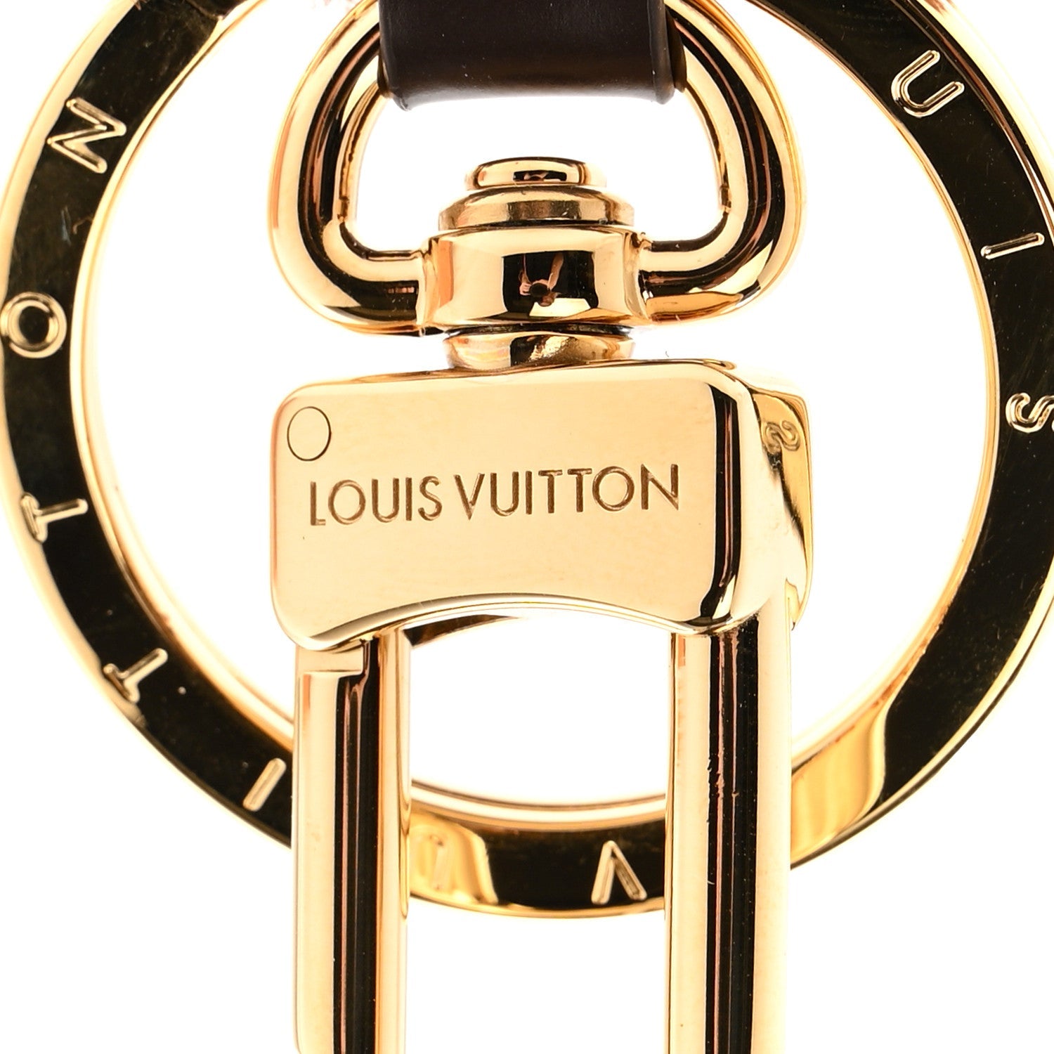Louis Vuitton Shearling LV Paw Key Holder Bag Charm Brown