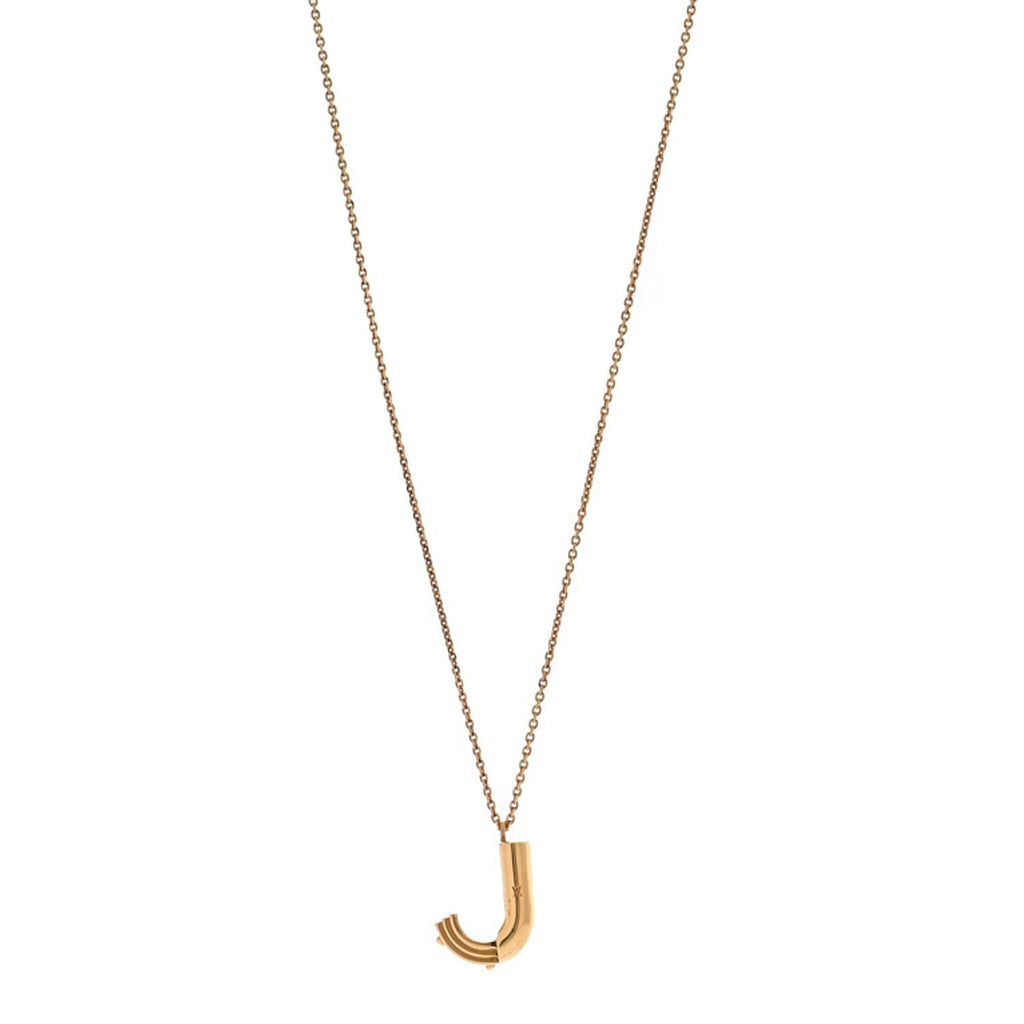 Louis Vuitton LV And Me Letter J Necklace Gold