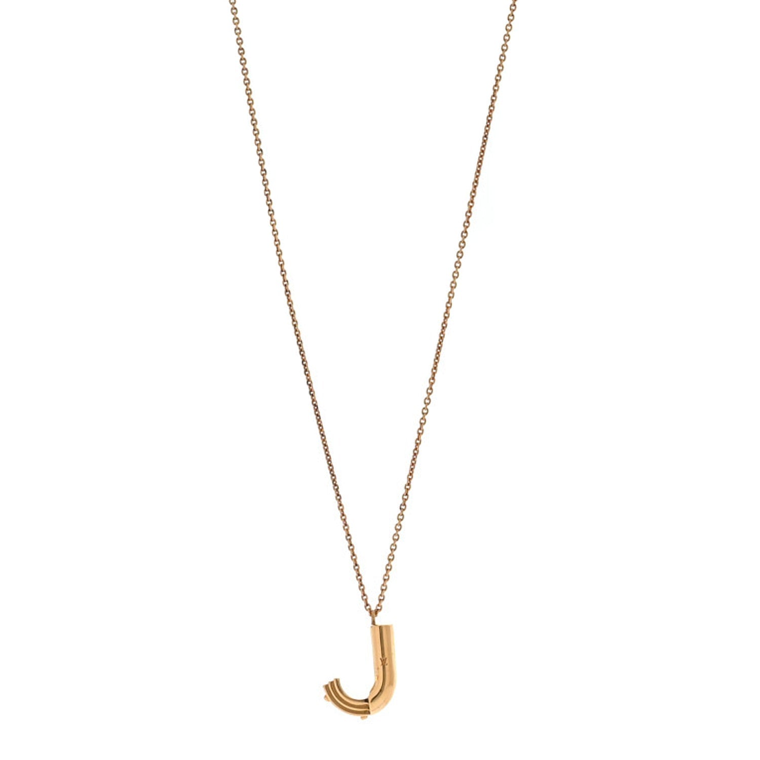 Louis Vuitton LV And Me Letter J Necklace Gold