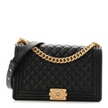 Chanel Caviar Quilted New Medium Boy Flap Black