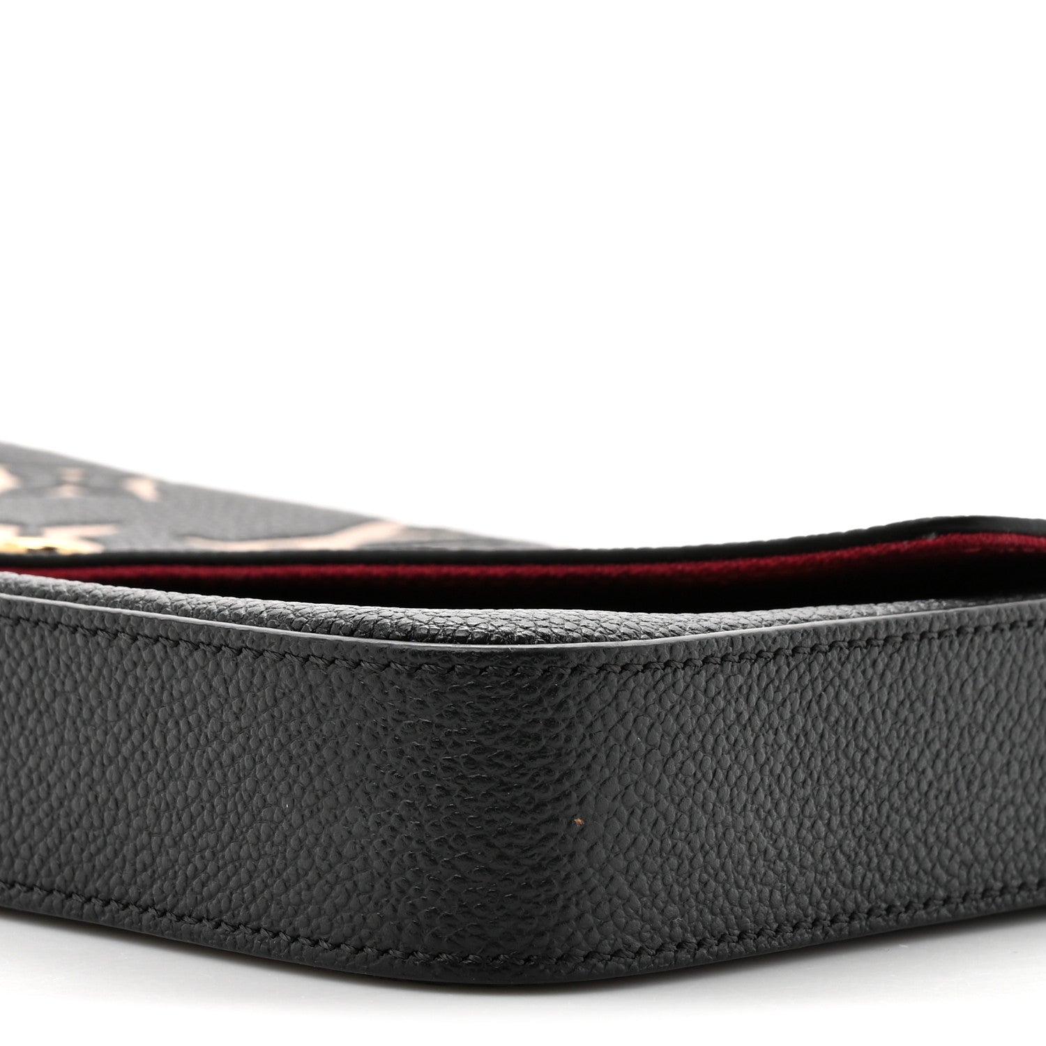 Louis Vuitton Empreinte Monogram Giant Felicie Pochette Black Beige