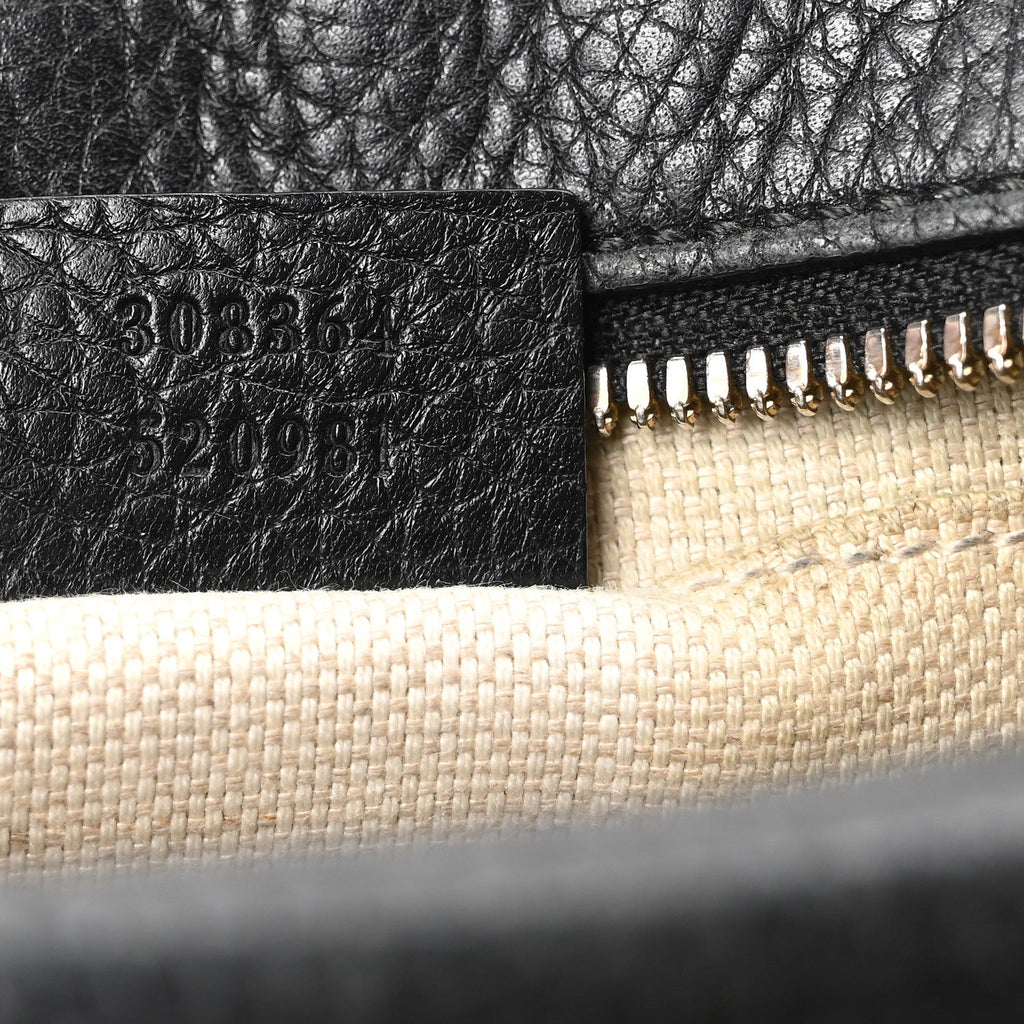 Gucci Pebbled Calfskin Small Soho Disco Bag Black