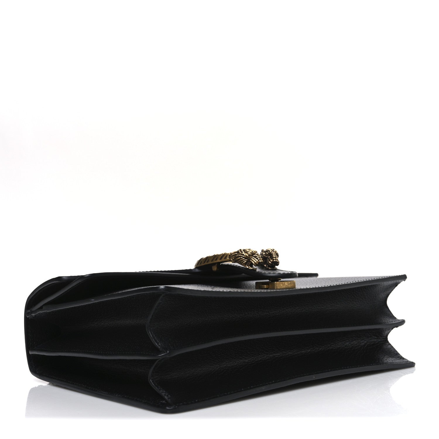 Gucci Calfskin Web Small Dionysus Shoulder Bag Black