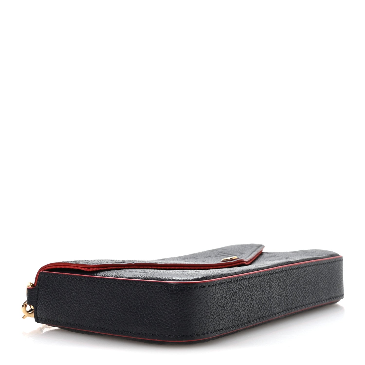 Louis Vuitton Empreinte Pochette Felicie Chain Wallet Marine Rouge