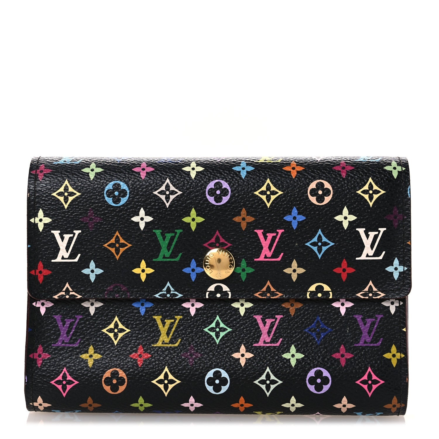 Louis Vuitton Monogram Multicolor Alexandra Wallet Black