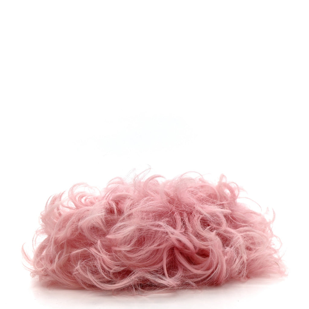 Chanel Shearling Lambskin CC Hook Card Holder Pink