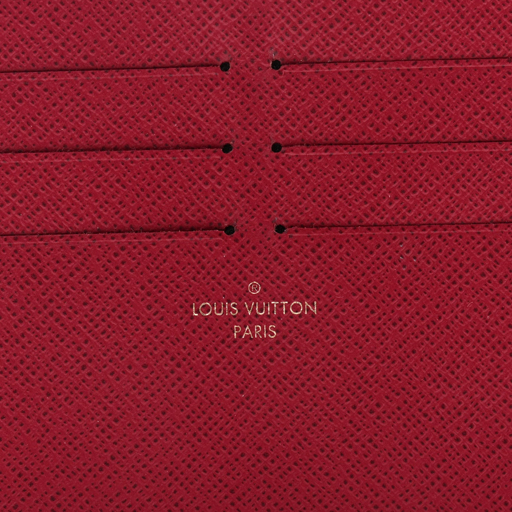 Louis Vuitton Calfskin Pochette Felicie Card Holder Insert Fuchsia