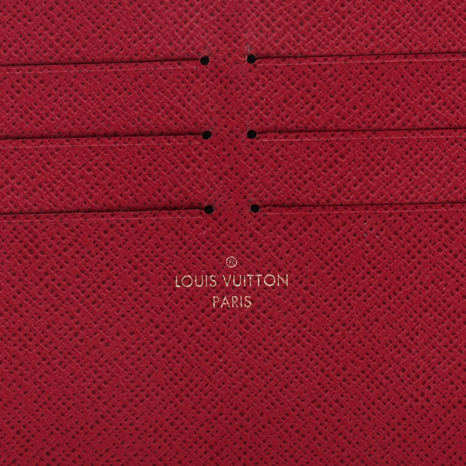 Louis Vuitton Calfskin Pochette Felicie Card Holder Insert Fuchsia