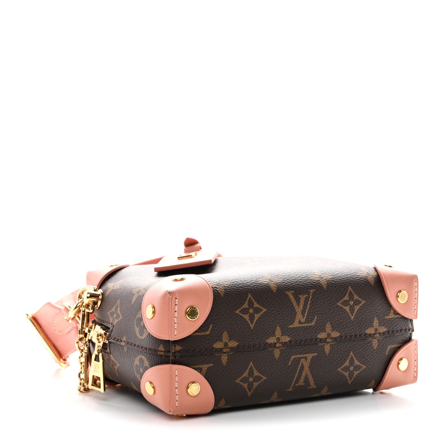 Louis Vuitton Monogram Petite Malle Souple Peach