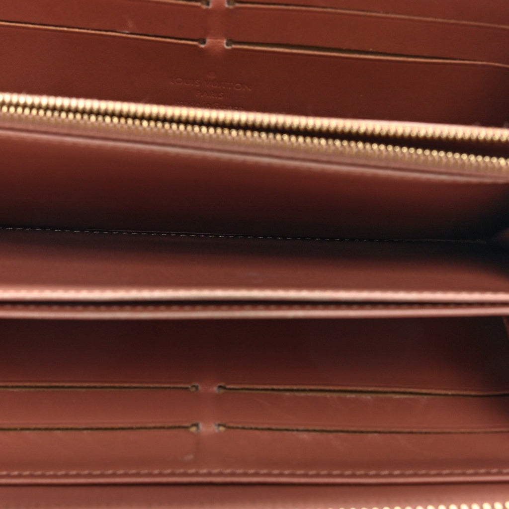 Louis Vuitton Vernis Zippy Wallet Rose Velours