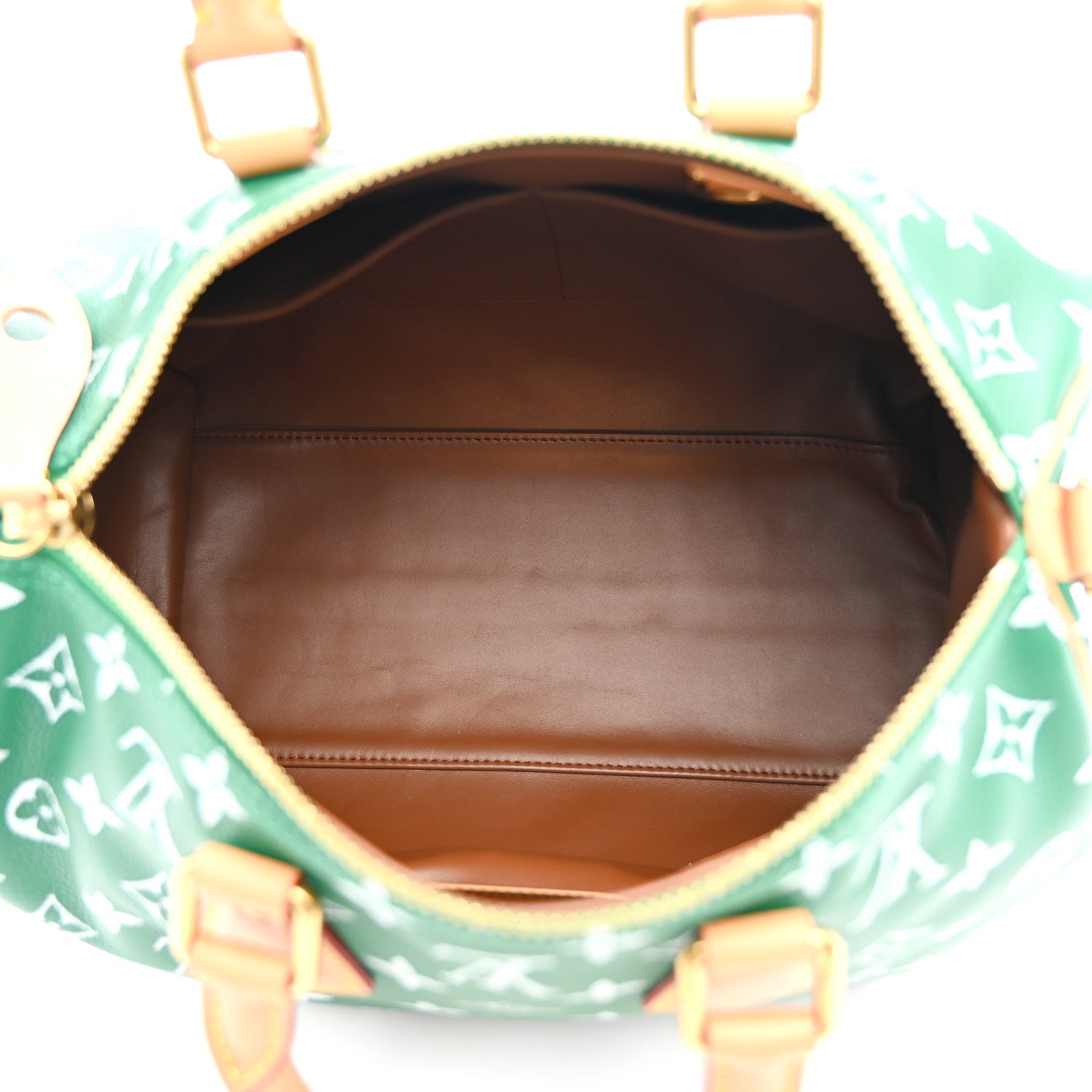 Louis Vuitton Calfskin Monogram Speedy P9 Bandouliere 30 Green