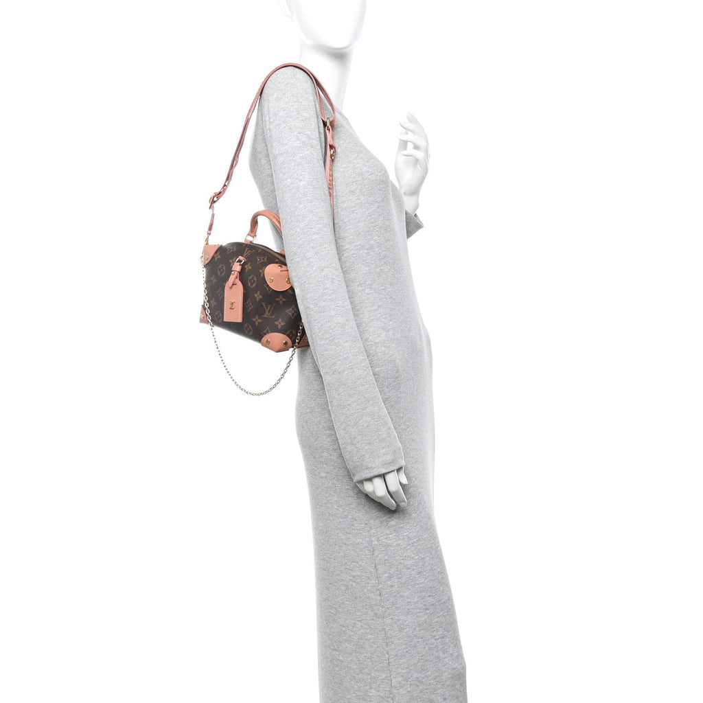 Louis Vuitton Monogram Petite Malle Souple Peach