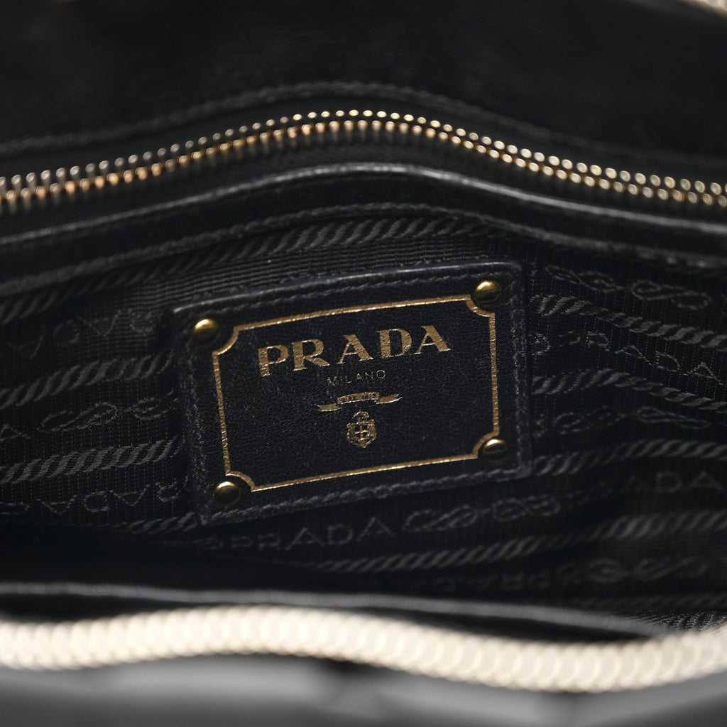 Prada Tessuto Nylon Gaufre Tote Black