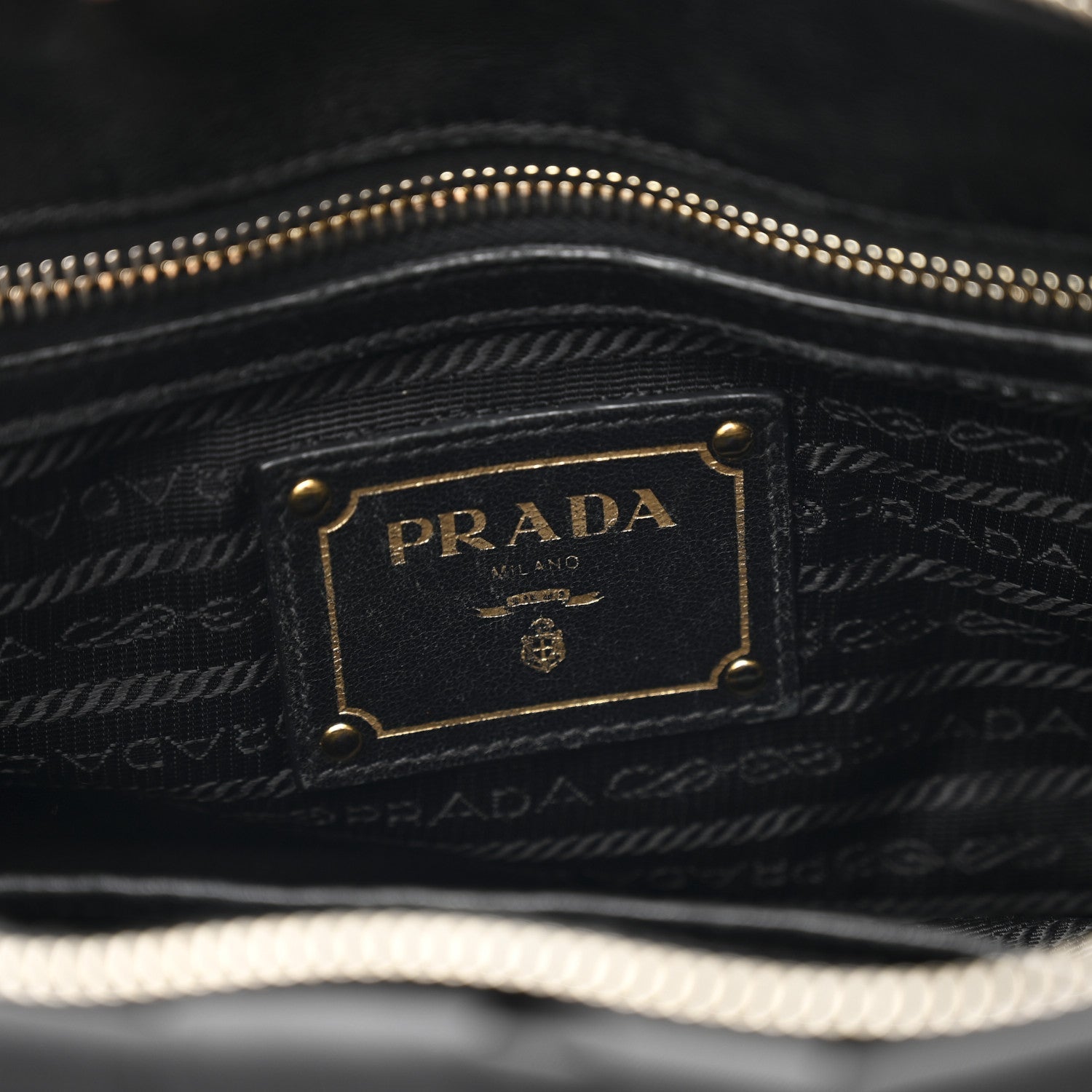 Prada Tessuto Nylon Gaufre Tote Black