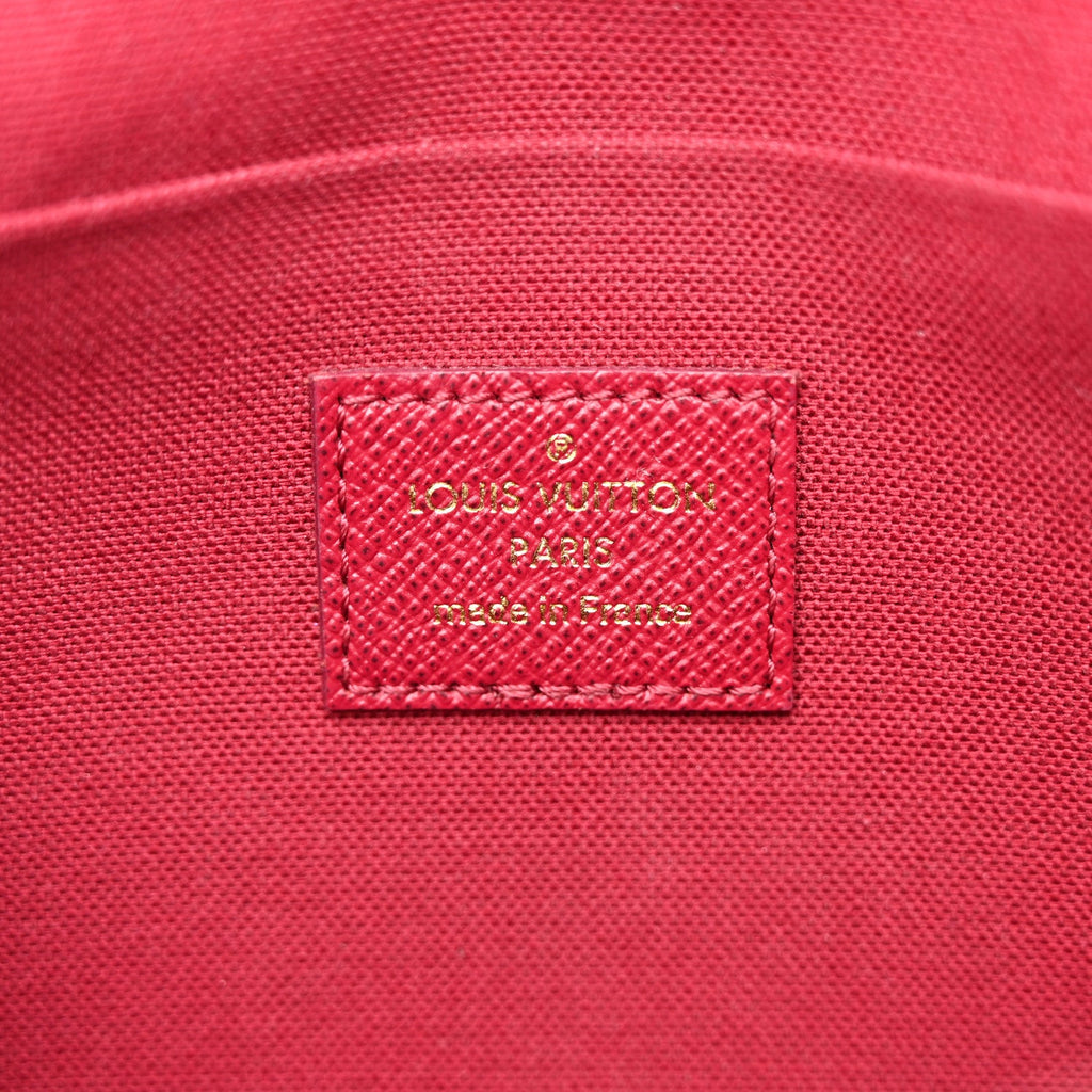 Louis Vuitton Monogram Pochette Felicie Chain Wallet Fuchsia