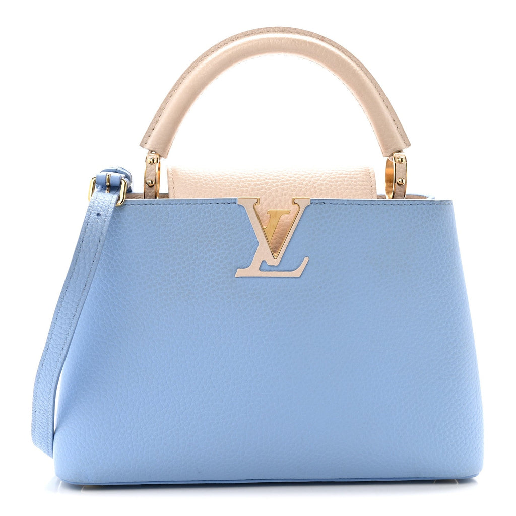 Louis Vuitton Taurillon Capucines BB Bleu de Provence Greige Doux