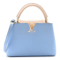 Louis Vuitton Taurillon Capucines BB Bleu de Provence Greige Doux