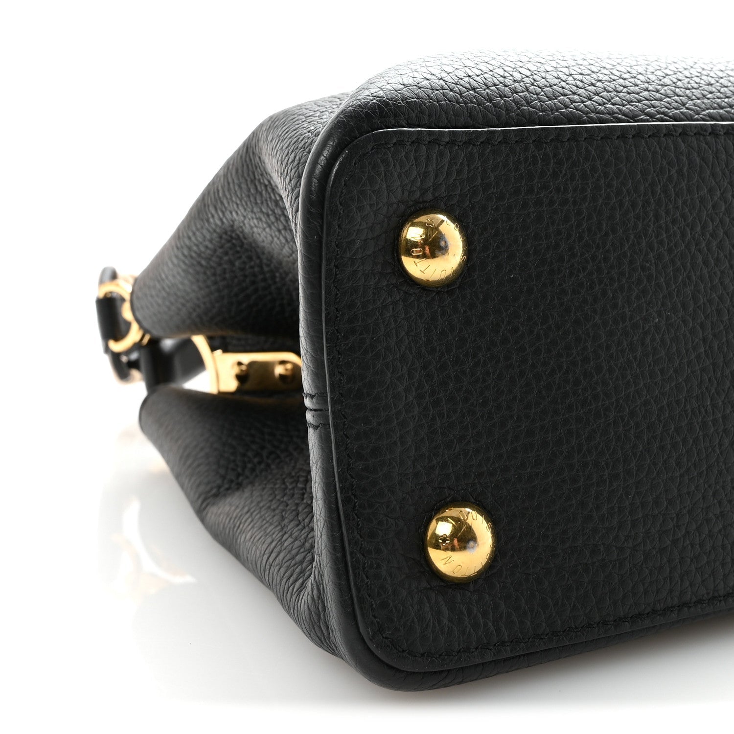 Louis Vuitton Taurillon Crafty Capucines MM Black