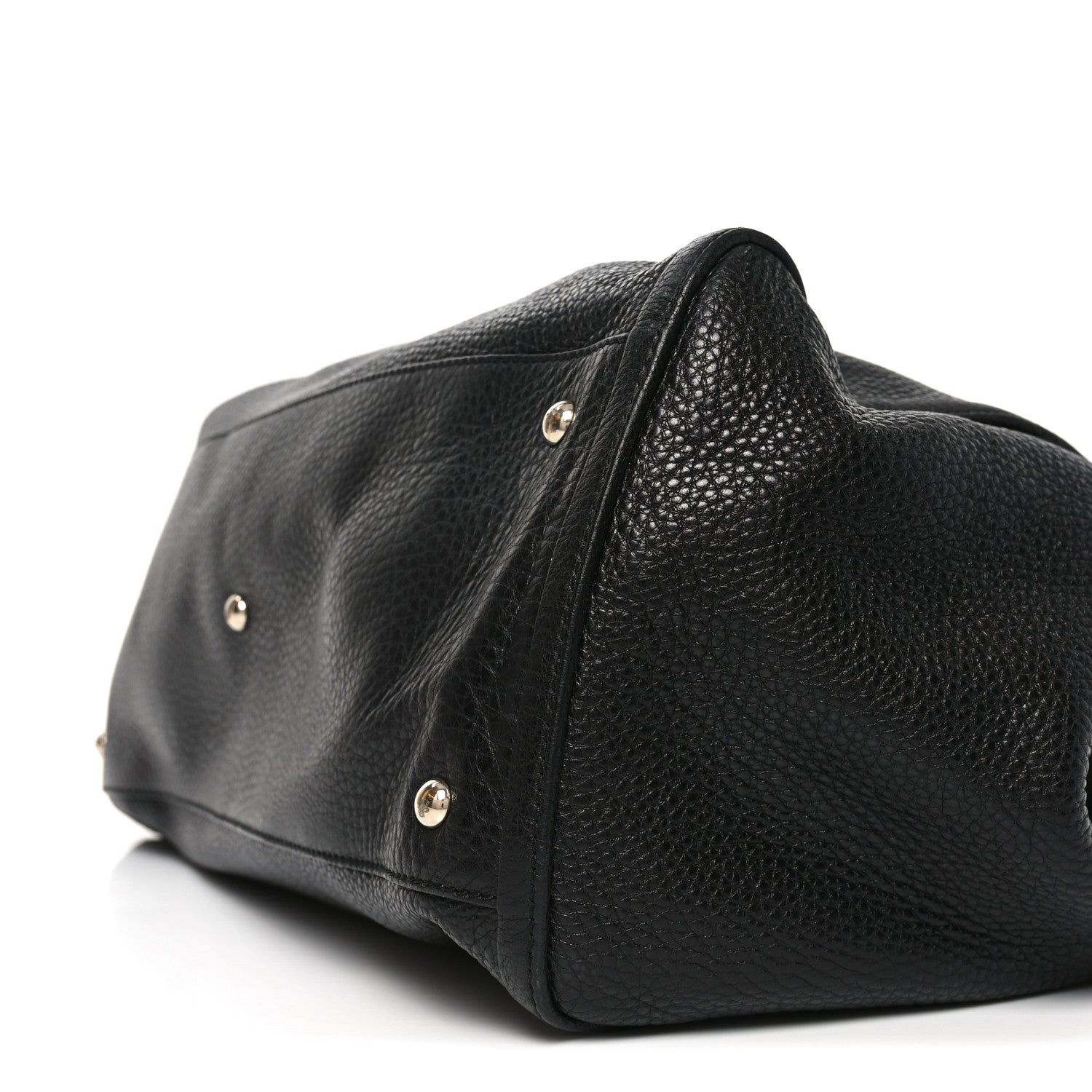 Gucci Pebbled Calfskin Large Soho Shoulder Bag Black