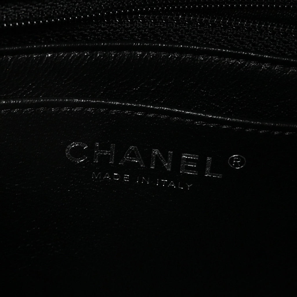 Chanel Lambskin Quilted Mini Rectangular Flap Black
