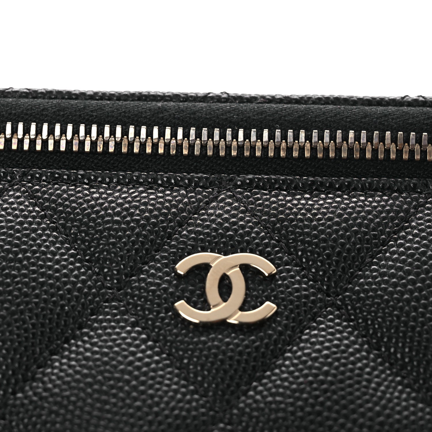 Chanel Caviar Quilted Small Vanity Case With Chain Black