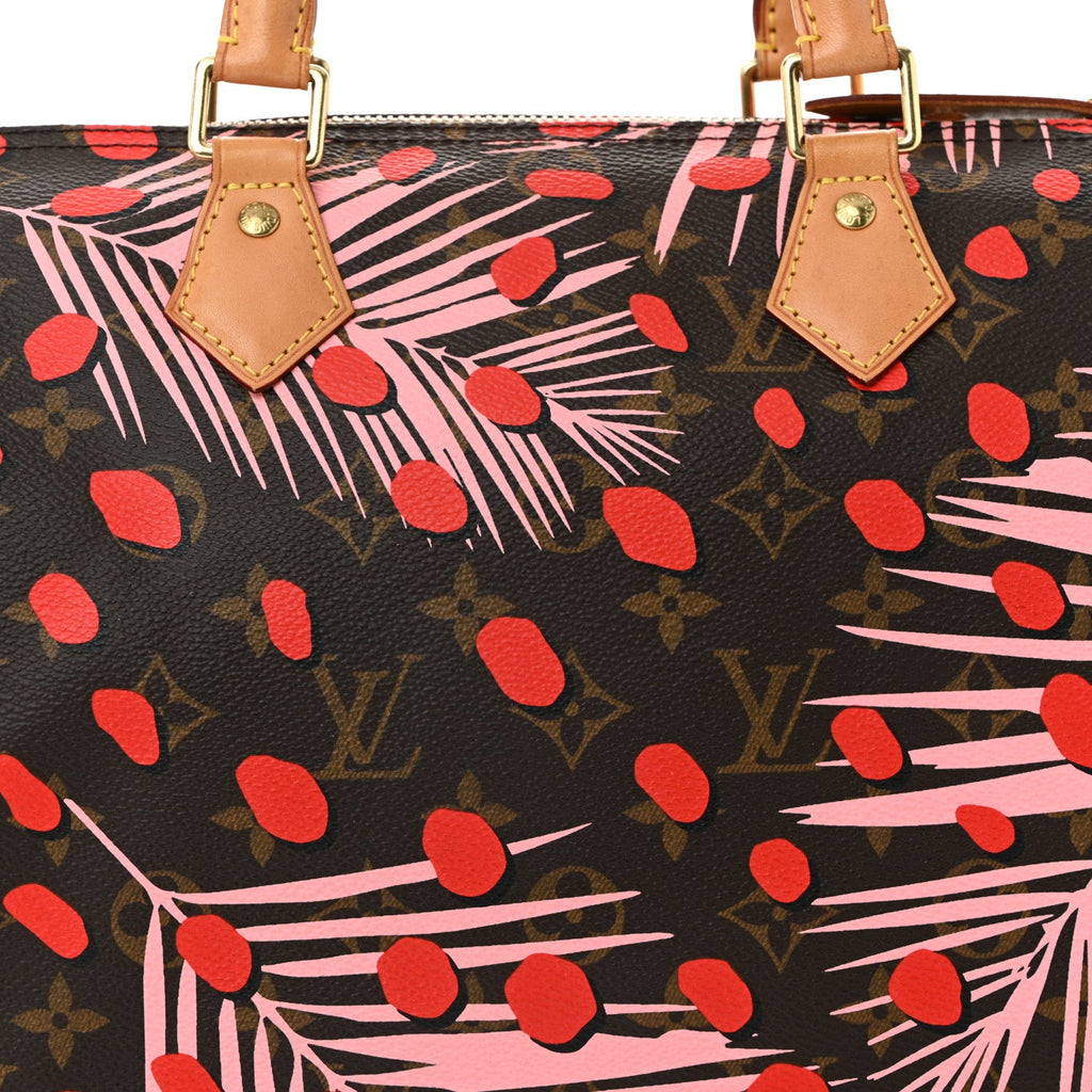 Louis Vuitton Monogram Jungle Dots Speedy 30 Sugar Pink Poppy