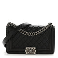Chanel Caviar Quilted Medium Boy Flap Black