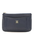 Grained Calfskin Neo Executive Cosmetic Case Navy