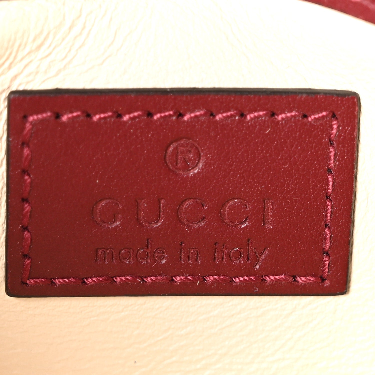 Gucci Calfskin Matelasse Super Mini GG Marmont Shoulder Bag Rosso Ancora