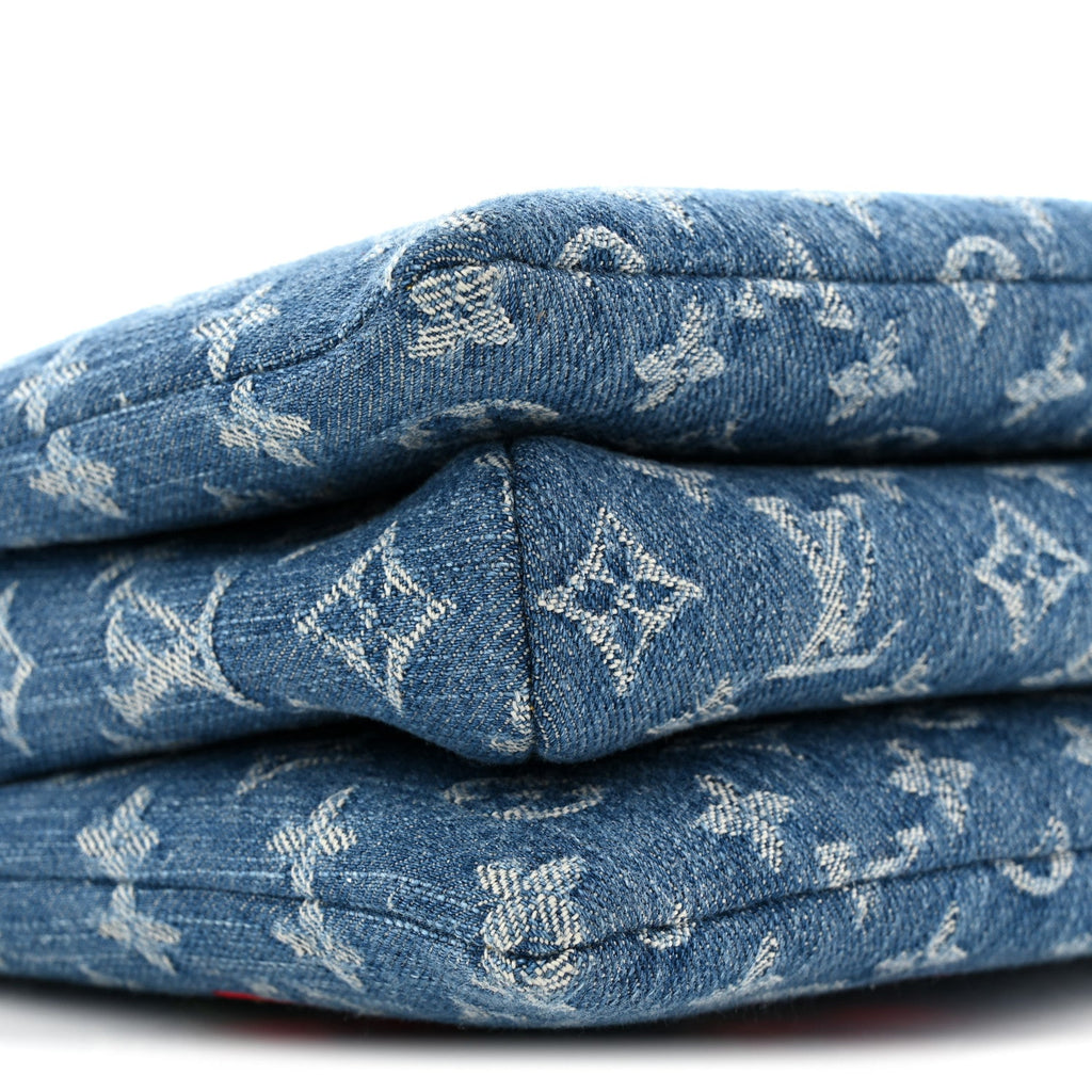 Louis Vuitton LV X TM Monogram Denim Cerises Coussin PM Blue