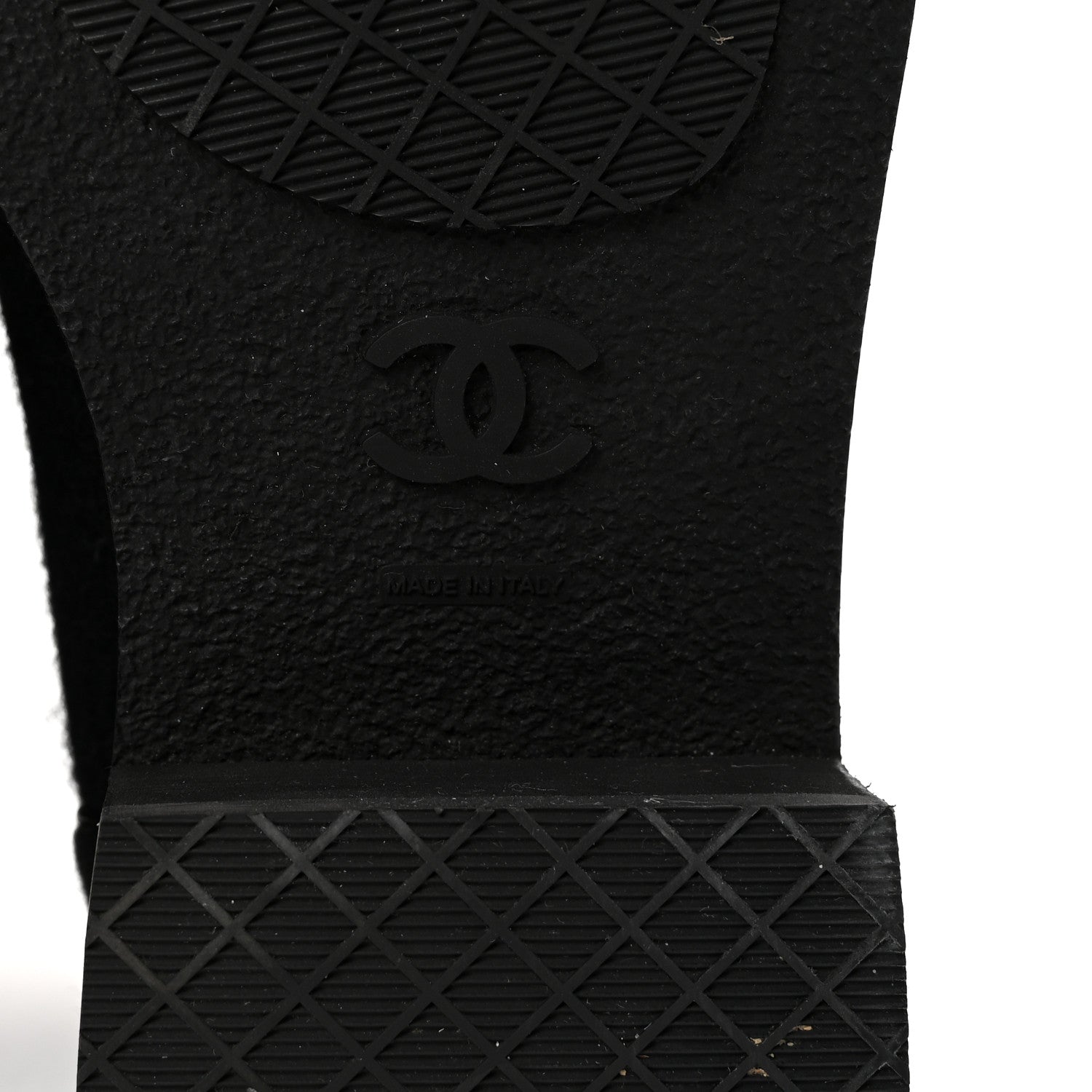 Chanel Tweed Lace Up Short Boots 37 Black