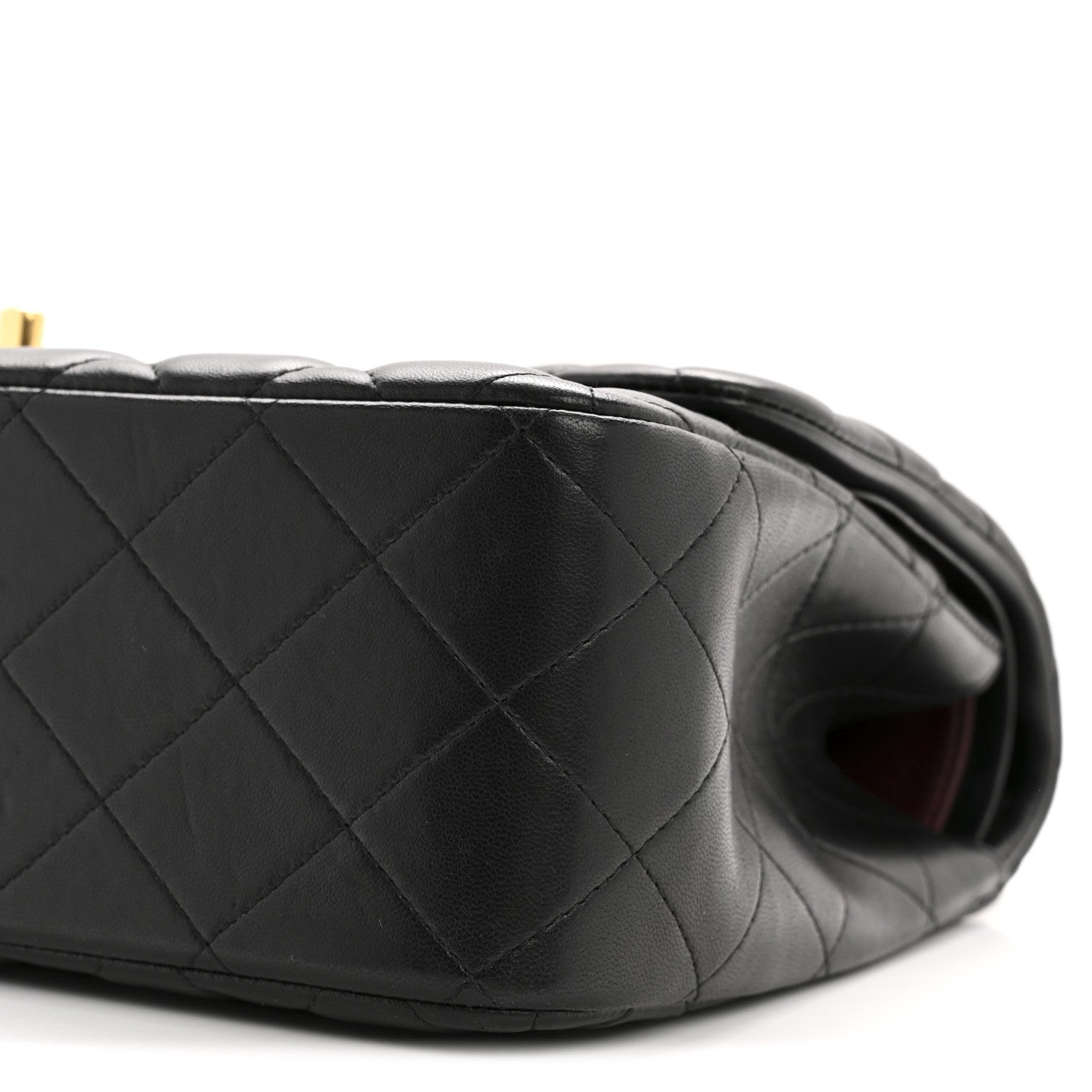 Chanel Lambskin Quilted Jumbo Double Flap Black