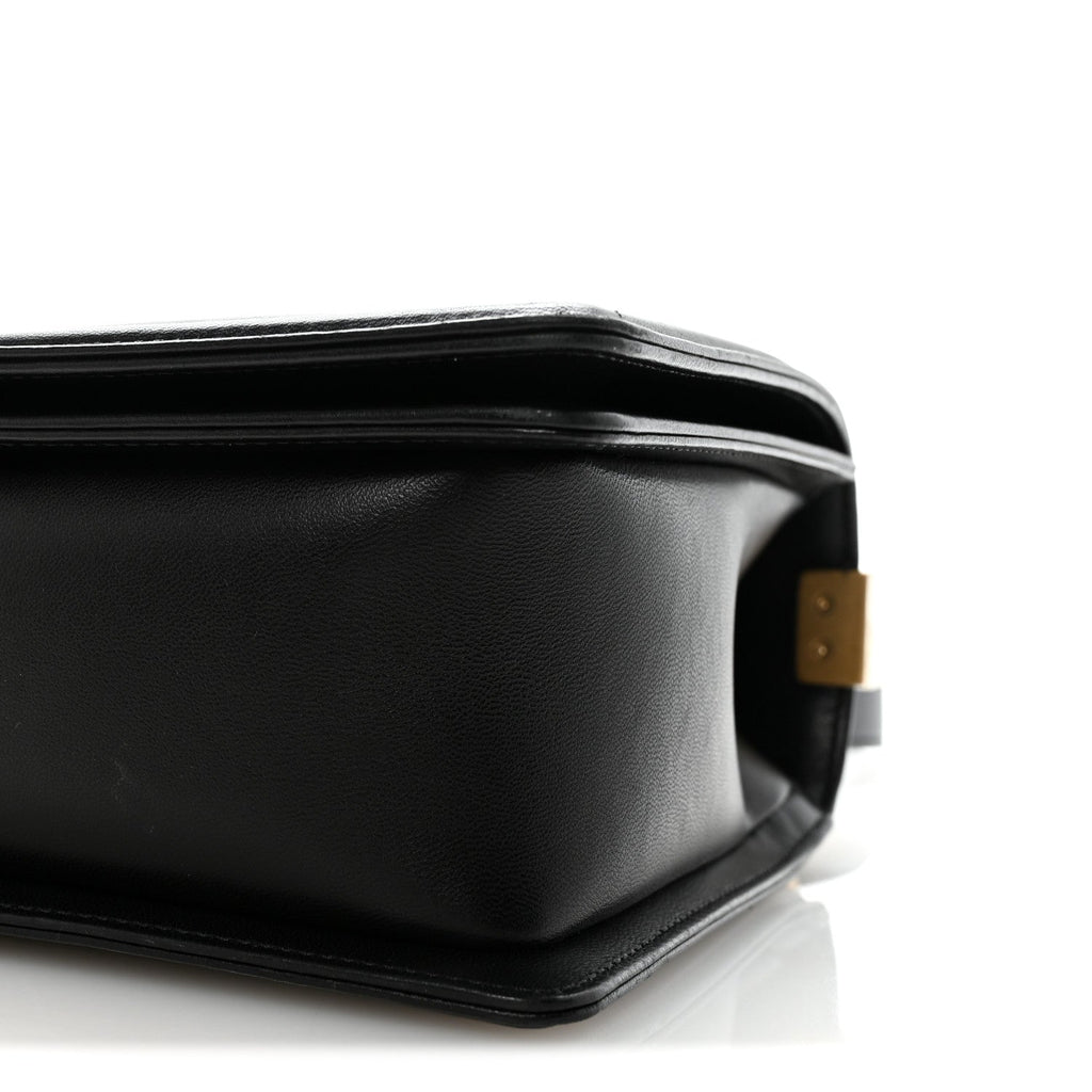 Chanel Lambskin Quilted New Medium Boy Flap Black