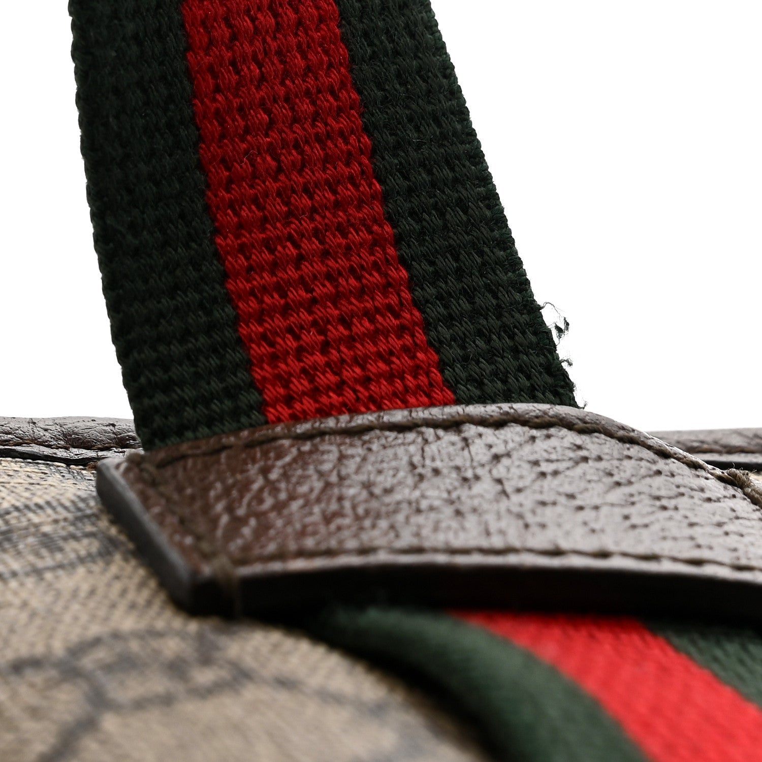 Gucci GG Supreme Monogram Neo Vintage Web Belt Bag Brown