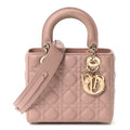 Christian Dior Lambskin Cannage Small My ABCDior Lady Dior Fard