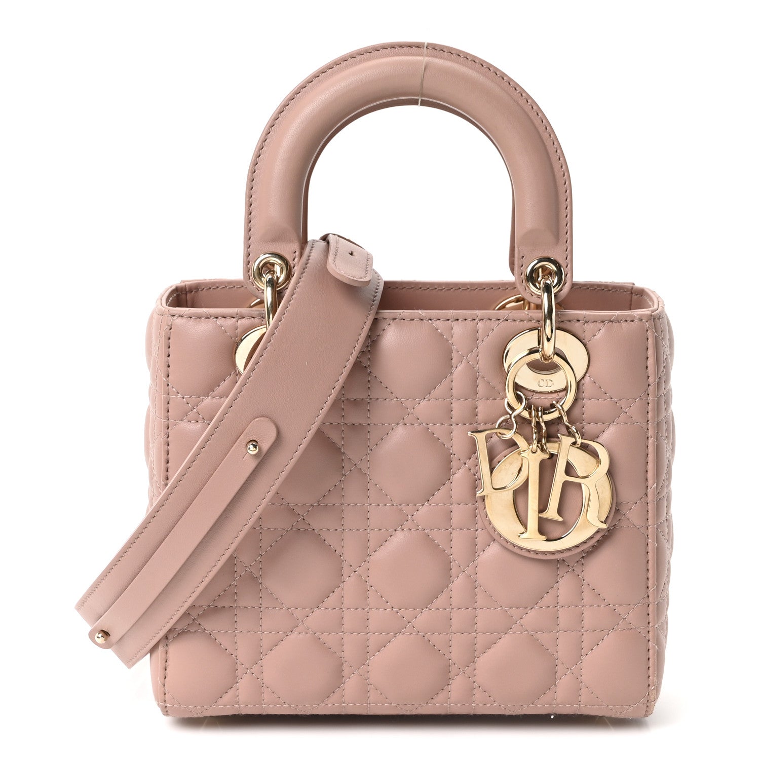 Christian Dior Lambskin Cannage Small My ABCDior Lady Dior Fard