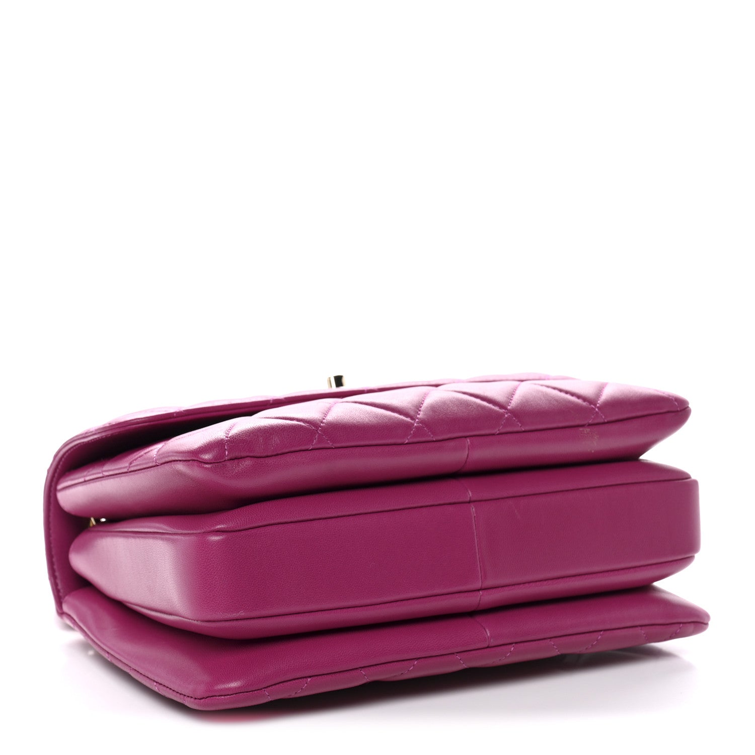 Chanel Lambskin Quilted Small Trendy CC Flap Dual Handle Bag Dark Pink