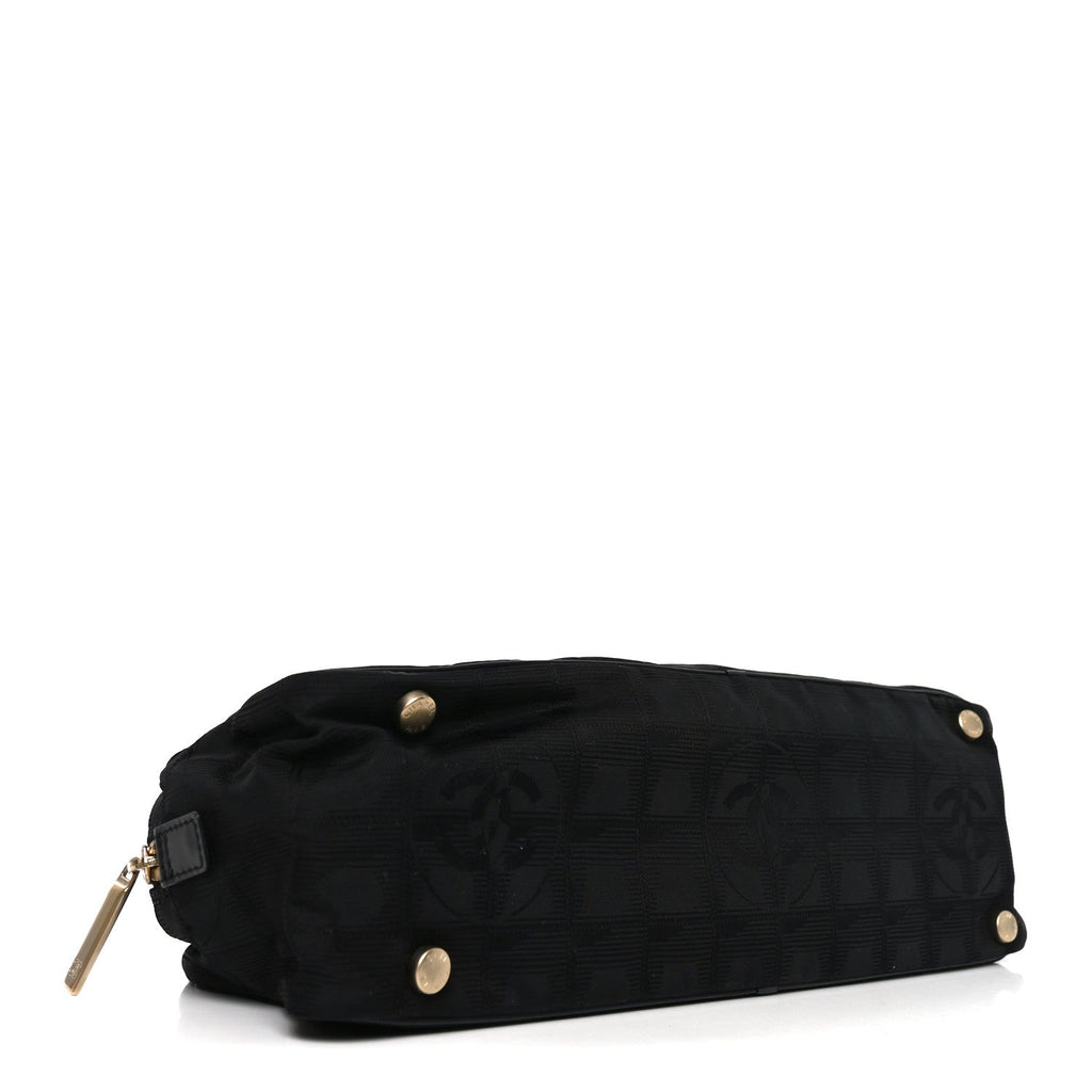 Chanel Nylon Travel Bowler Black