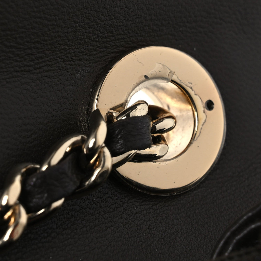 Chanel Lambskin Quilted Trendy CC Wallet On Chain WOC Dark Brown