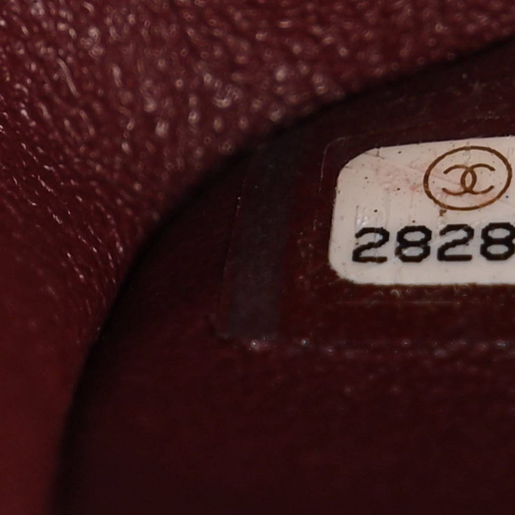 Chanel Lambskin Quilted Medium Double Flap Burgundy