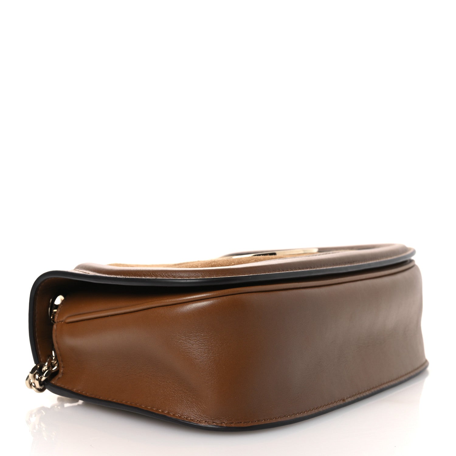 Gucci Suede Calfskin Blondie Medium Shoulder Bag Light Brown