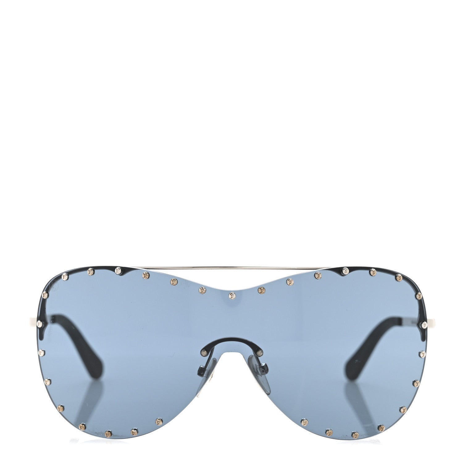Louis Vuitton Metal The Party Shield Sunglasses Z1056E Black
