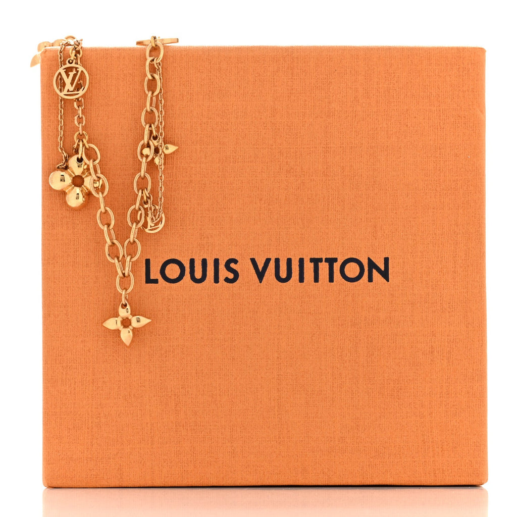 Louis Vuitton Metal Blooming Supple Necklace Gold