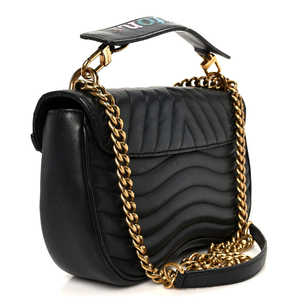 Louis Vuitton Calfskin New Wave Chain MM Black