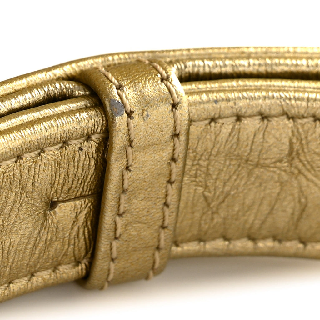 Chanel Metallic Aged Calfskin Quilted Medium Gabrielle Gold