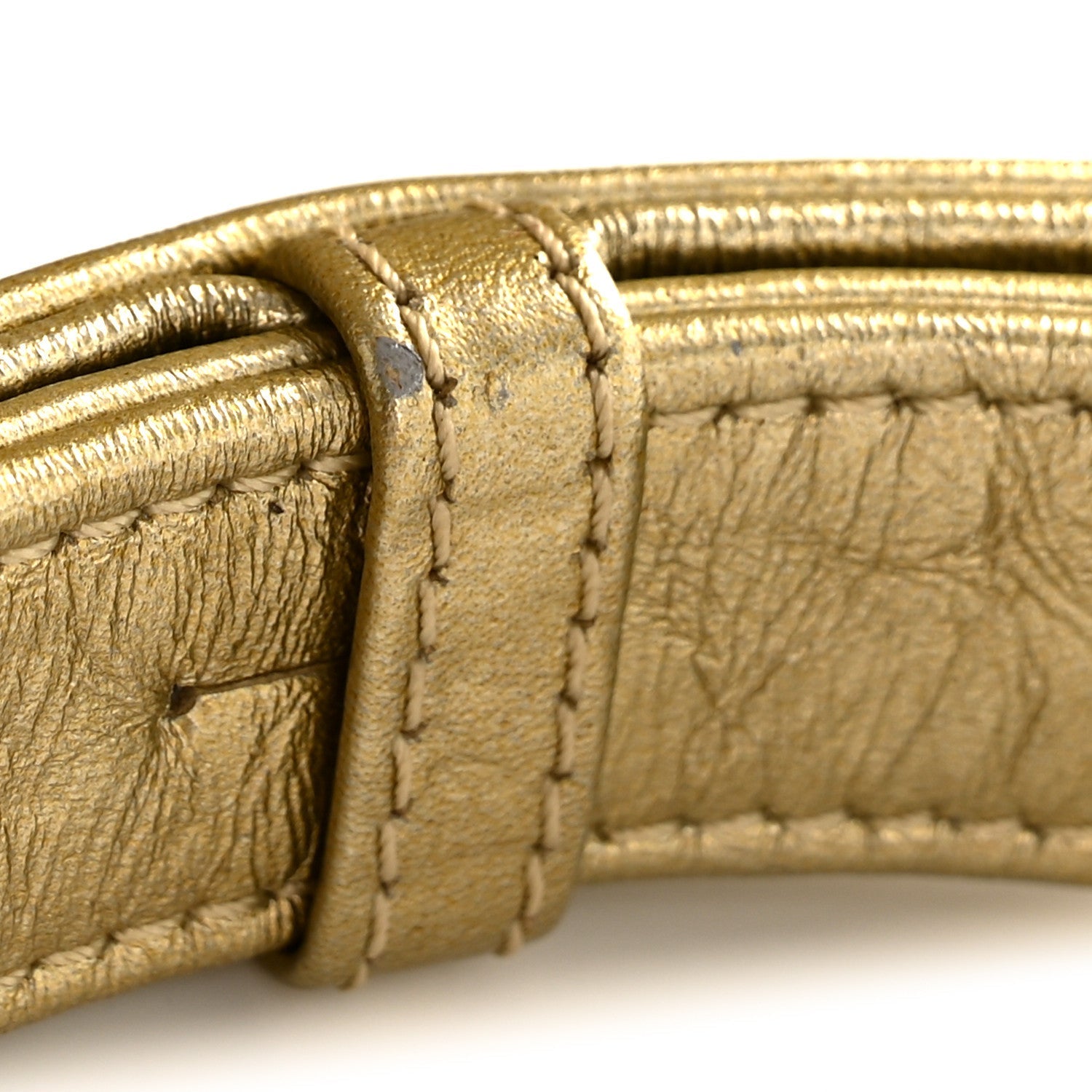 Chanel Metallic Aged Calfskin Quilted Medium Gabrielle Gold